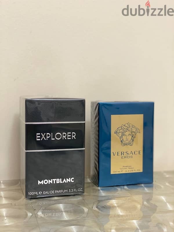 عطر  VERSACE (EROS) و MONTBLANC (explorer) 2