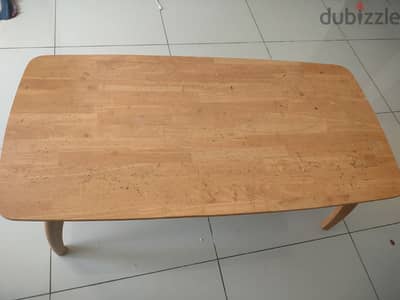 Heavy Wooden Centre Table with  one Small table