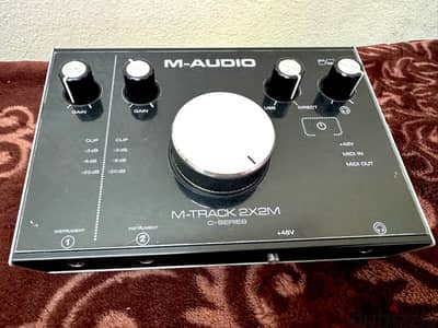 M-Audio M-Track 2x2M C-series sound Card  With cable