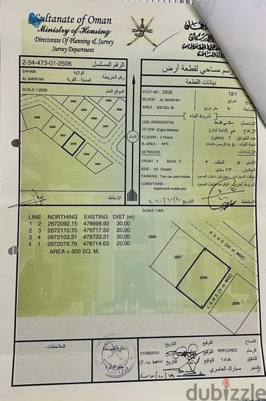 للبيع ارض سكنية صحم / المرفع 0