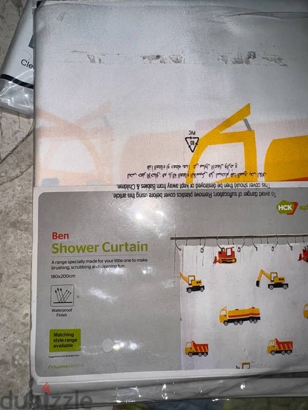 Bath shower curtains-each 1.5 OMR 1