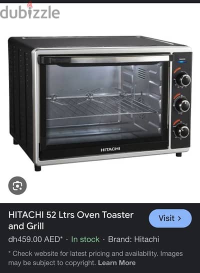 Hitachi Oven 52ltr