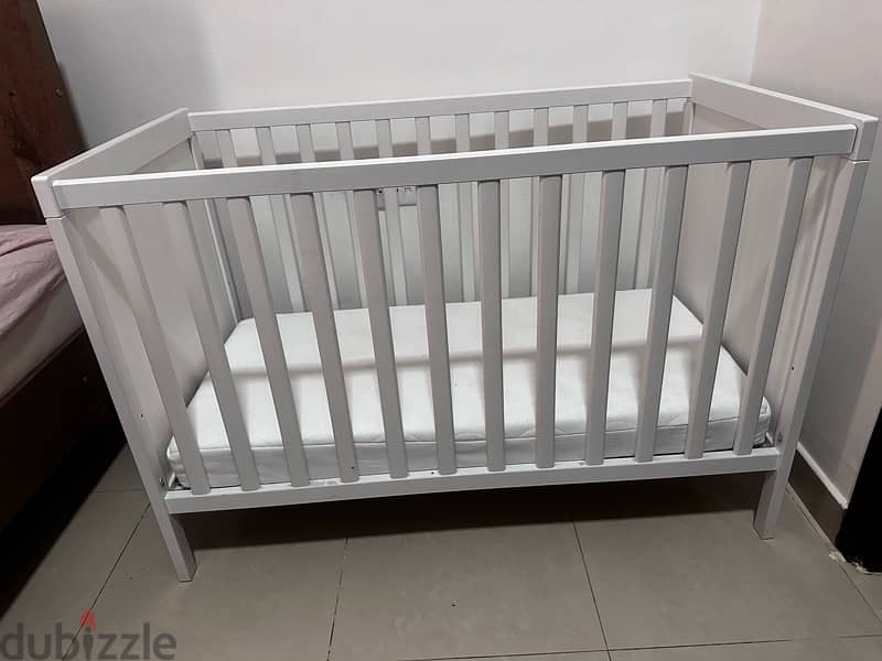 IKEA baby crib including mattress 1