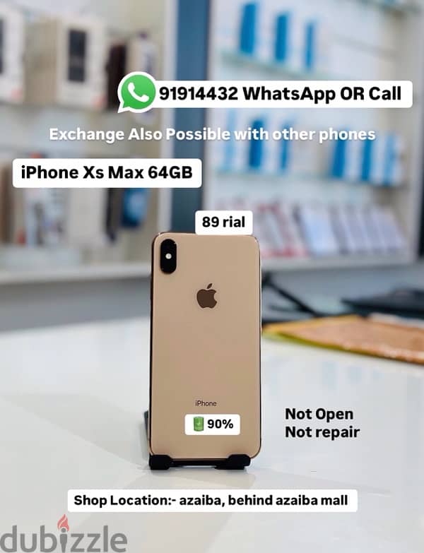 iphone XS max 64GB battery 90% amazing condition best price 0