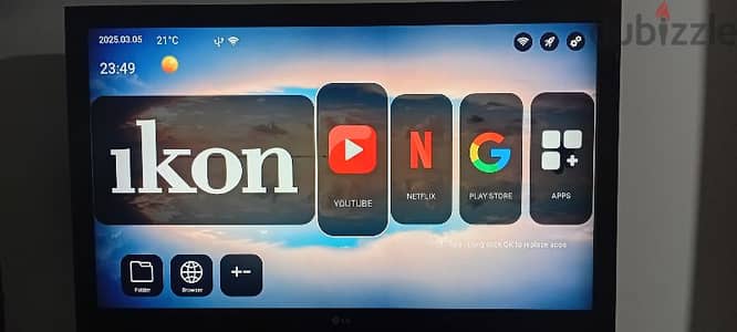 43 inchLG TV with ikon smart tv player