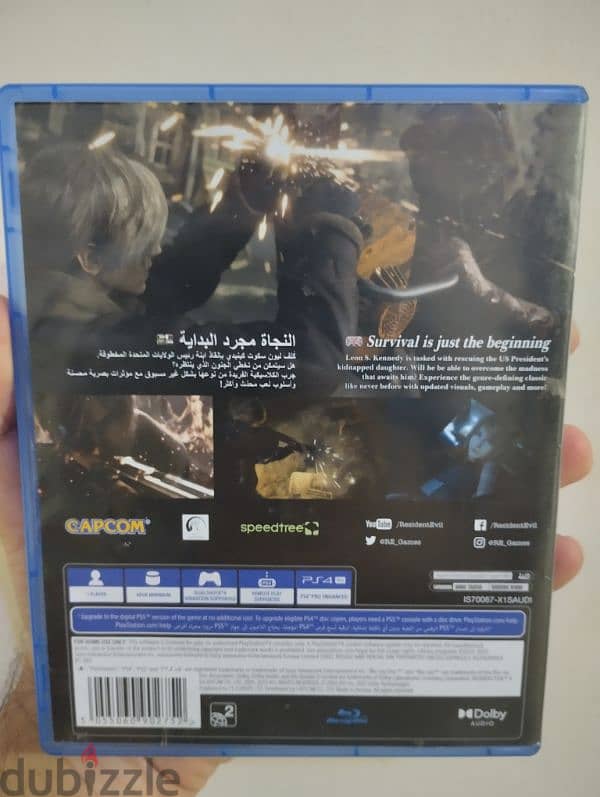 PS4 Resident Evil 4 Remake اقبل بدل  شريط سوني بحالة ممتازة 1