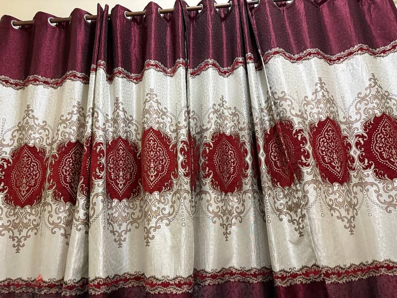 blind curtains with rod 0