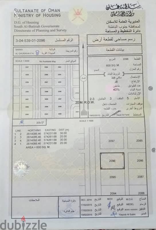 للبيع قطعتين شبك بالقريحة الثامنة مقدمة المخطط 0