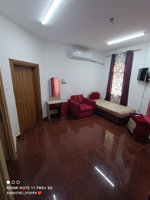 Furnished studio for rent in North Ghubrah 1