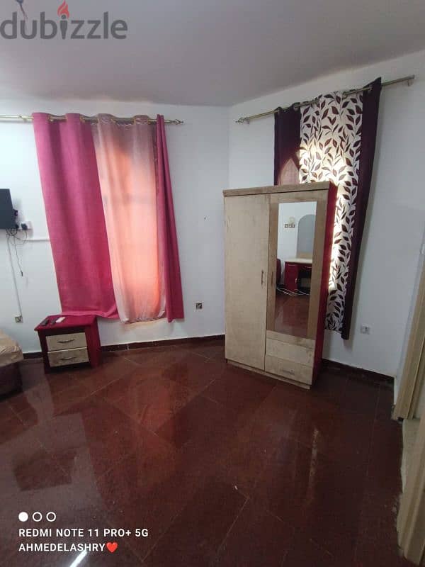 Furnished studio for rent in North Ghubrah 2