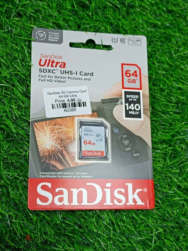 SANDISK SD CAMERA CARD 64GB ULTRA 0