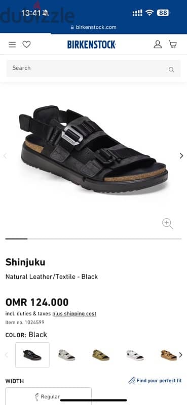 BIRKENSTOCK Shinjuku Natural Leather/Textile - Black 5