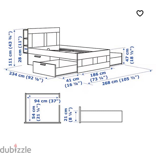 ikea double bed with ikea mattress and ikea cupboard for sale 0