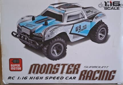 Brand New Blue Monster Truck Remote Control Car – OMR 6