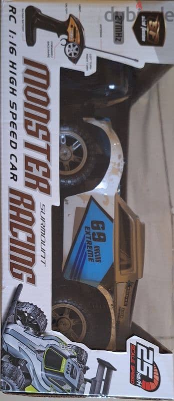 Brand New Blue Monster Truck Remote Control Car – OMR 6 3