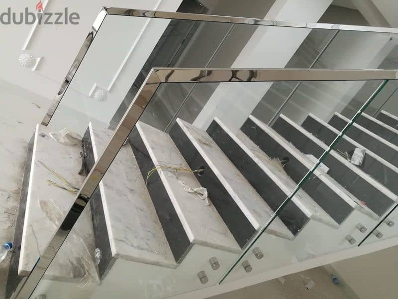 glass railing and stairs 0