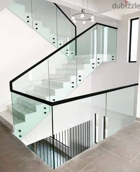 glass railing and stairs 13