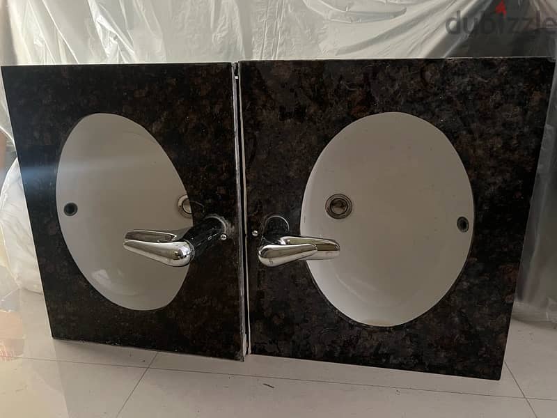 Granite Vanity+basin+mixer 0