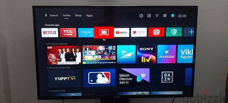 TCL television 49 inch with TV stand 0