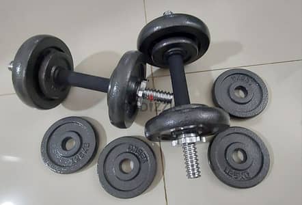 Dumbell 2 set 17 kgs