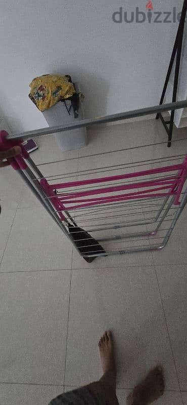 clothes hanger and laundry basket