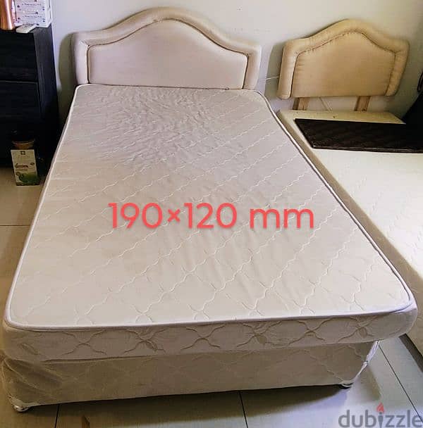 Queen size bed with mattress 1