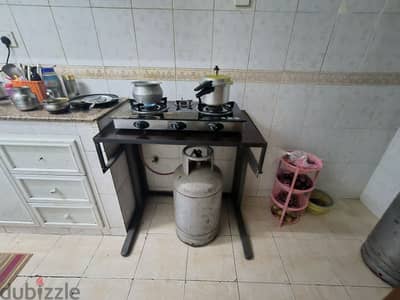 Sanford gas stove table with cylinder