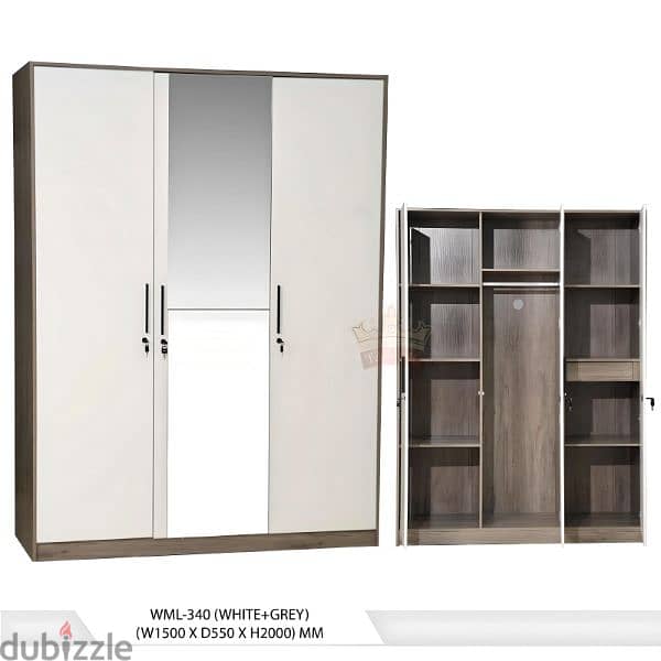 new 3 doors cupboard available. all r not same model and not same 9