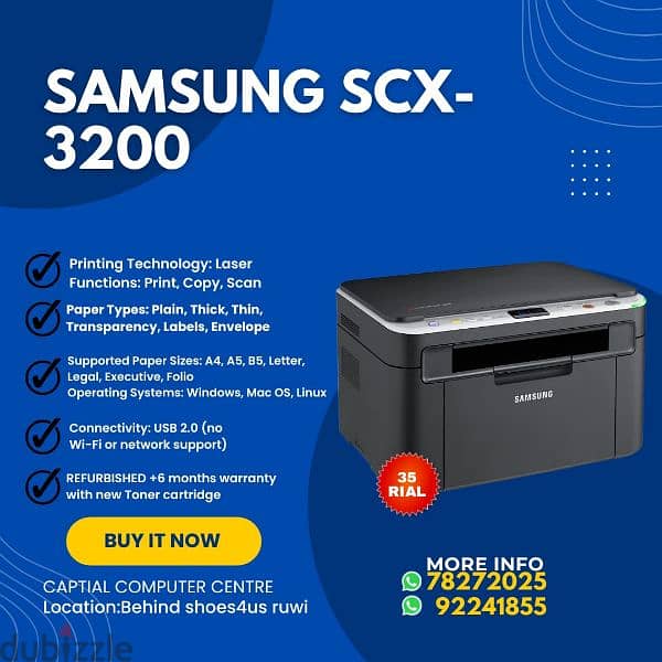 samsung laser printer ( Black) 1