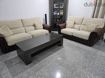 Sofa set from Spain with coffee table