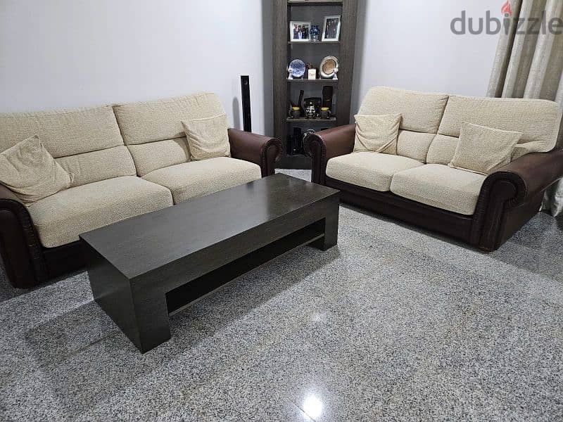 Sofa set from Spain with coffee table 0