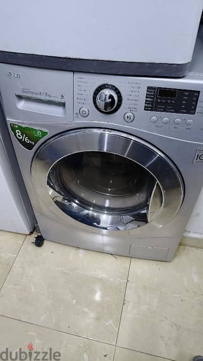 lg 8/6 kg washing machine with dryer