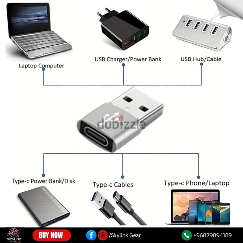 USB-A to Type-C Adapter 5