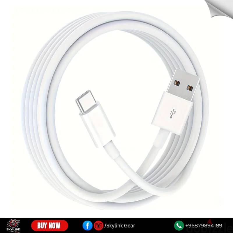 Durable Flat USB Type C Charging Cable 4