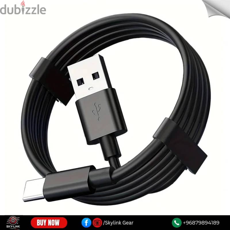 Durable Flat USB Type C Charging Cable 5