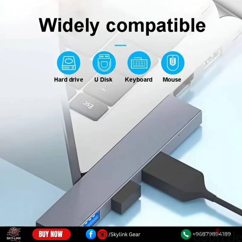 4 Port Docking Station / 4 in 1 USB 3.0 Hub 0