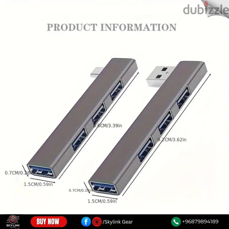 4 Port Docking Station / 4 in 1 USB 3.0 Hub 3