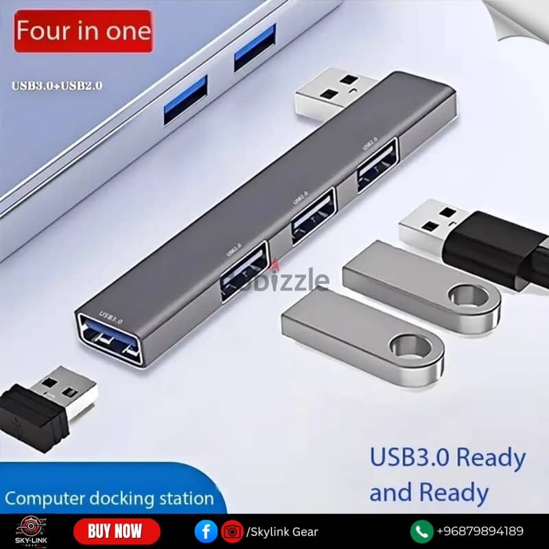 4 Port Docking Station / 4 in 1 USB 3.0 Hub 5