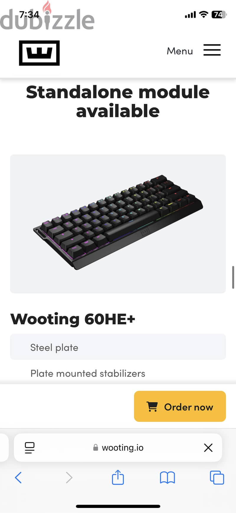 BUYING Wooting 60HE keyboard 1