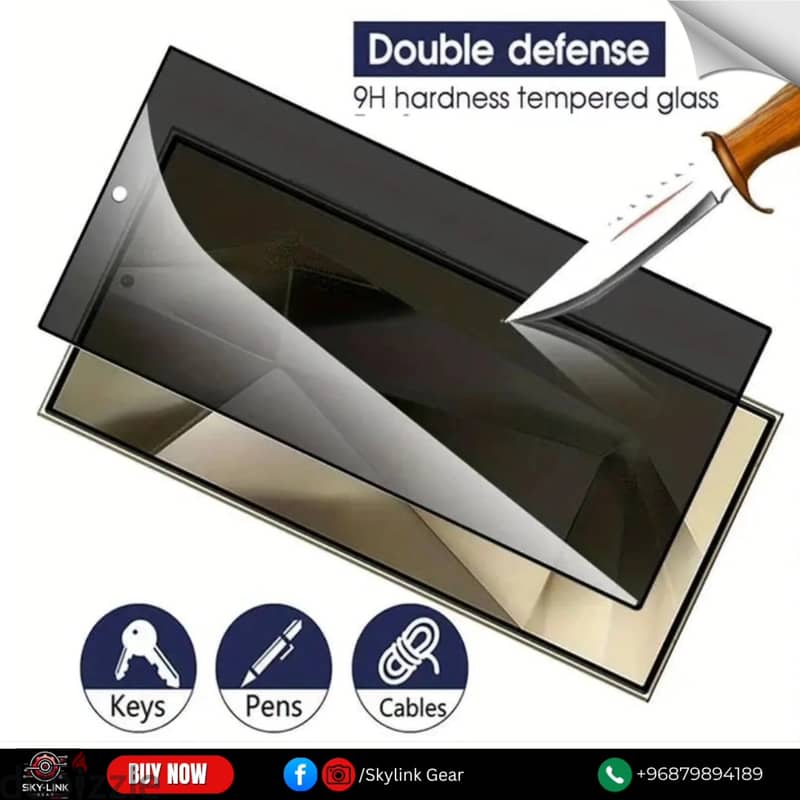 Tempered Glass Privacy Screen Protector for Samsung Galaxy  7