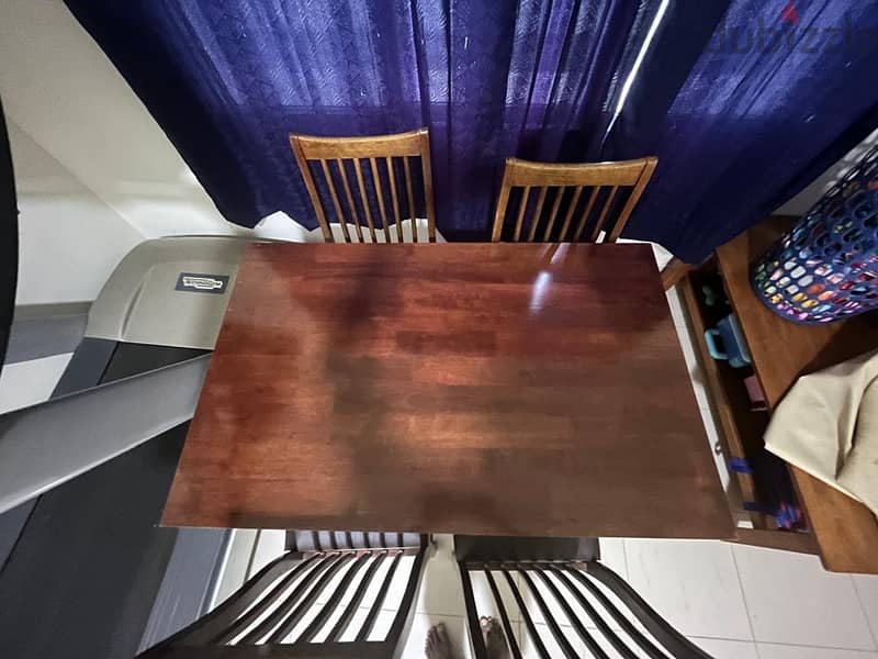 Table with 4 chairs for sale 1