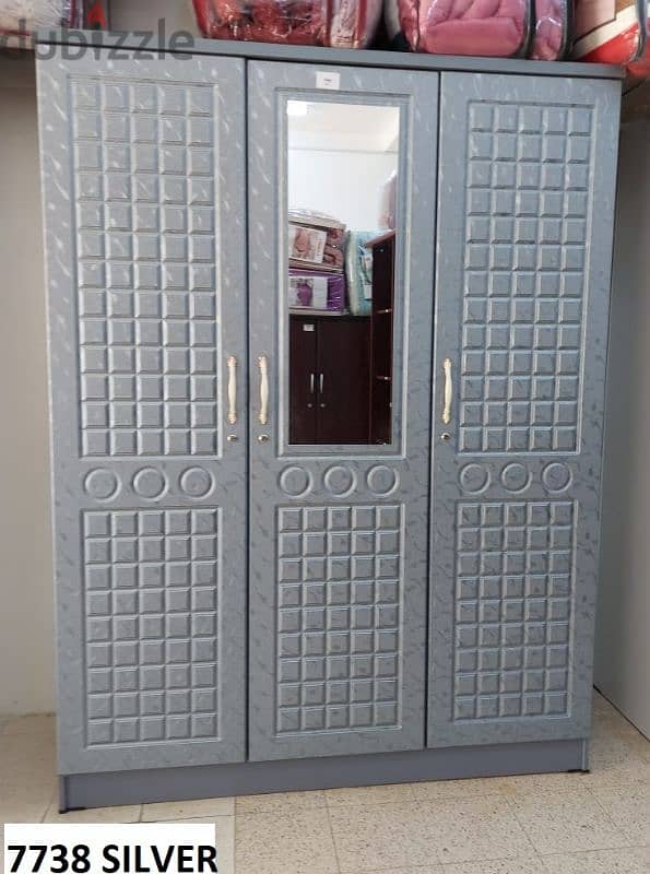 new 3 doors cupboard available. without delivery 1 piece 65 rial 5