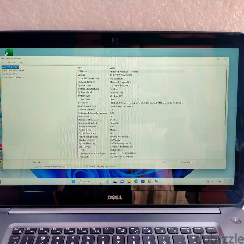 DELL INSPIRON 7570 TOUCH SCREEN 4GB NVIDIA GRAPHICS CPRE i7 8th GENERA 5