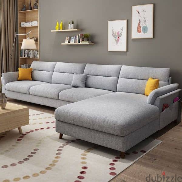 brand new model l shape sofa with bad 1