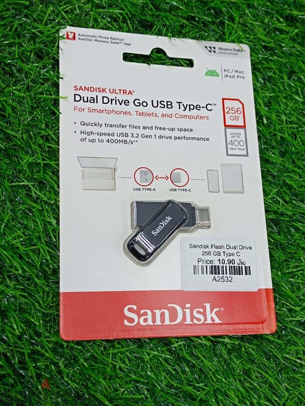 SANDISK FLASH DUAL DRIVE 256GB TYPE -C 0