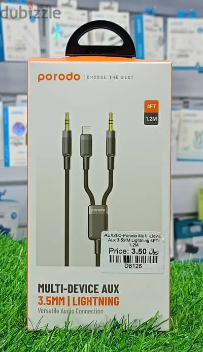 PORODO MULTI-DEVICE AUX 3.5MM LIGHTNING