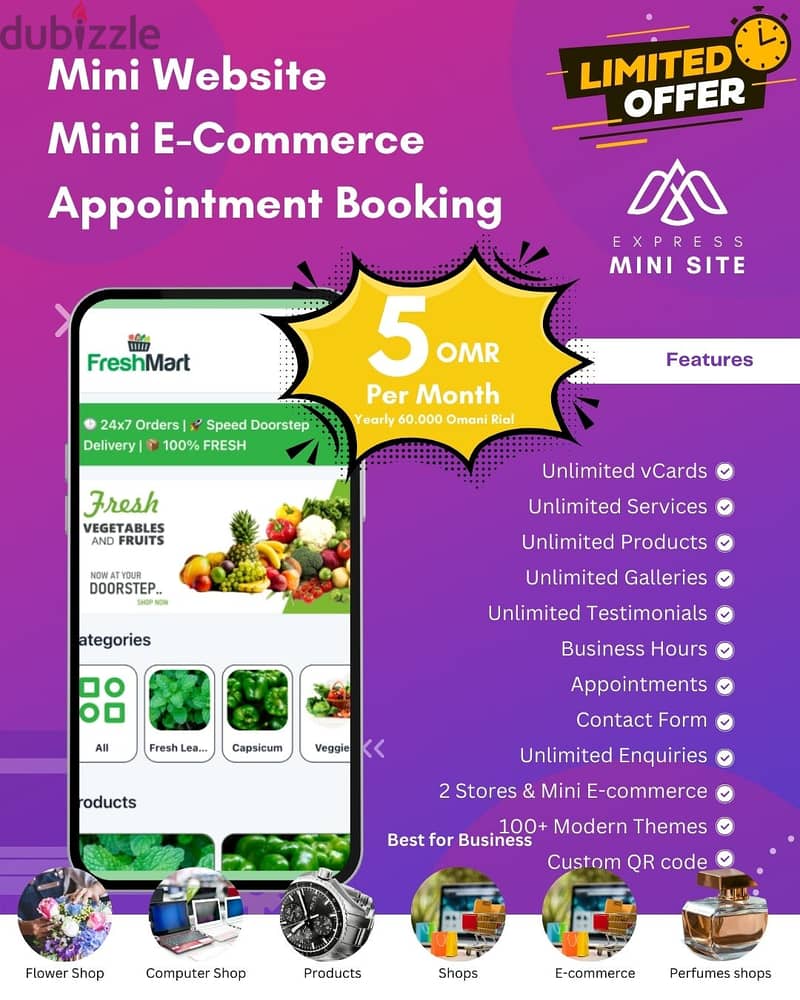 Take Your Business Online with a Mini Website & E-Commerce Store! 1