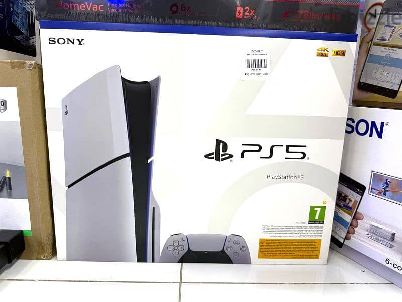 Playstation PS5 slim DVD console 1tb 4k 120fps 0