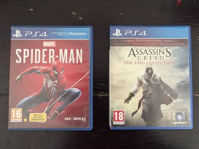 Spider-Man PS4 and Assassin's Creed The Ezio Collection