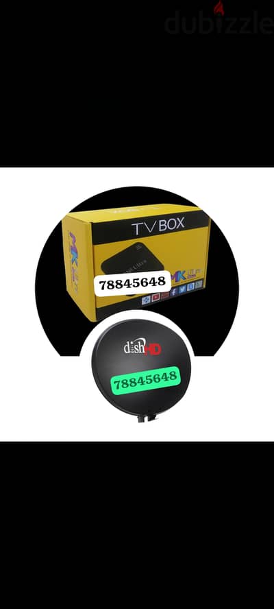 Android box with one year subscription more than 1000cha)